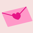 Envelope with a heart