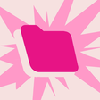 Pink folder